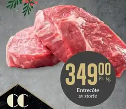 CC Mat Entrecôte av storfe tilbud