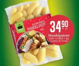 CC Mat Mandelpoteter kokt u/skall Grønn & Frisk tilbud