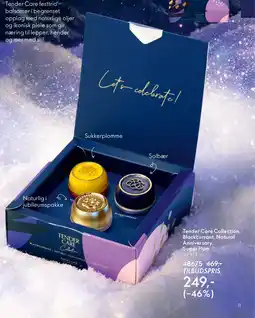 Oriflame Tender Care Collection Blackcurrant, Natural Anniversary, Sugar Plum tilbud