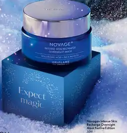 Oriflame Novage+ Intense Skin Recharge Overnight Mask Festive Edition tilbud