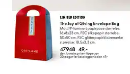Oriflame Limited edition the joy of giving envelope bag tilbud