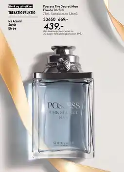 Oriflame Possess The Secret Man Eau de Parfum tilbud