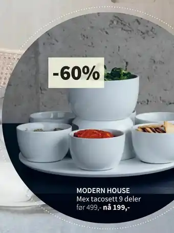 Tilbords MODERN HOUSE Mex tacosett 9 deler tilbud