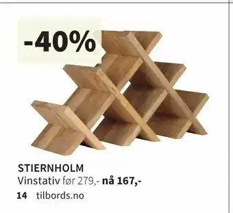 Tilbords Stiernholm Vinstativ tilbud