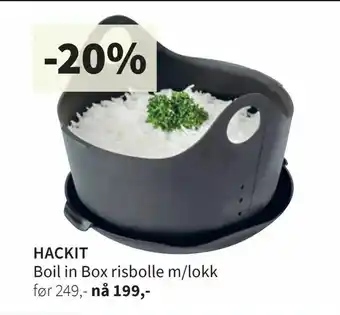 Tilbords Hackit Boil in Box risbolle m/lokk tilbud