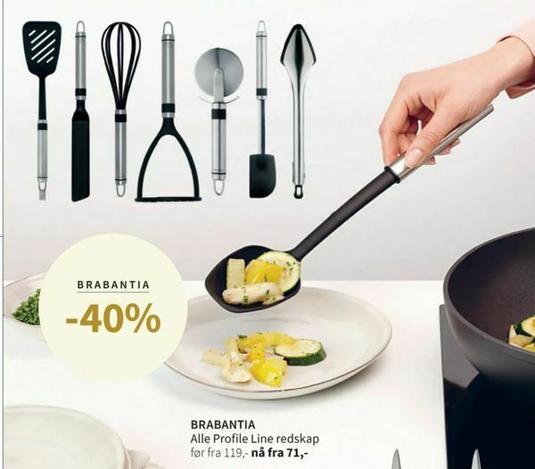 Tilbords Brabantia Alle Profile Line redskap. tilbud