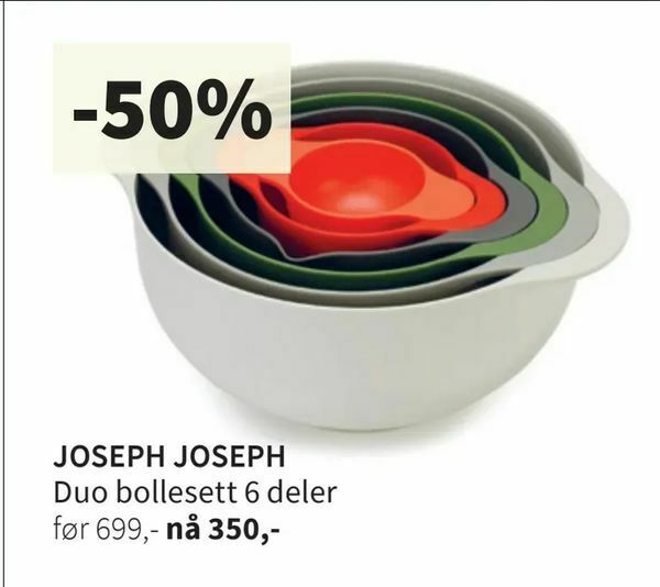 Tilbords JOSEPH JOSEPH Duo bollesett 6 deler tilbud