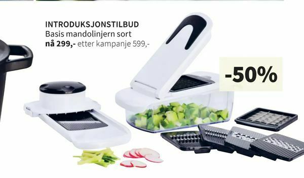 Tilbords Basis mandolinjern sort tilbud