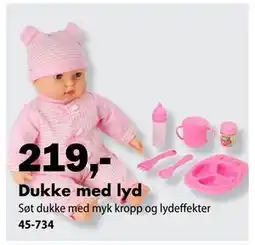 Biltema Dukke med lyd tilbud