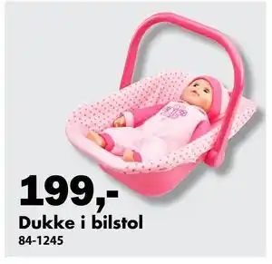 Dukke i bilstol