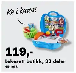 Biltema Lekesett butikk, 33 deler tilbud