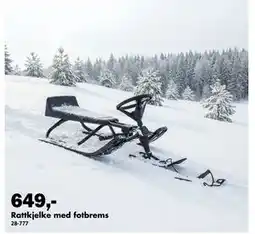 Biltema Rattkjelke med fotbrems tilbud