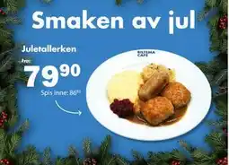 Biltema Juletallerken tilbud