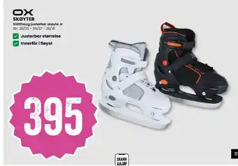 Ox skøyter slåtthaug justerbar skøyte jr str. 30/33-34/37 - 38/41