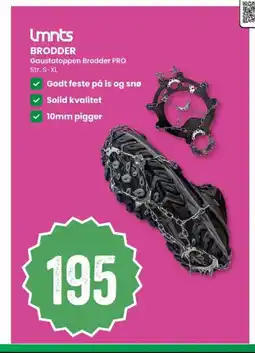 Sport Outlet Umnts brodder gaustatoppen brodder pro str. s-xl tilbud