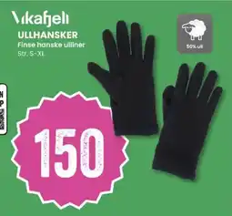 Sport Outlet Vikafjell ullhansker finse hanske ulliner str. s-xl tilbud