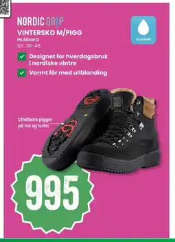 Sport Outlet Nordic grip vintersko m/pigg tilbud