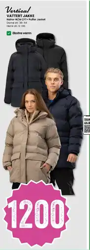 Sport Outlet Vertical vattert jakke nahor w/m cft+ puffer jacket tilbud