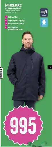 Sport Outlet Heldre vattert parka tellevik parka herre herre str. s-xxl tilbud