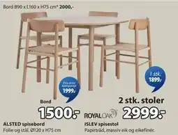 JYSK ALSTED spisebord tilbud