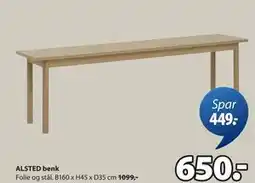 JYSK ALSTED benk tilbud