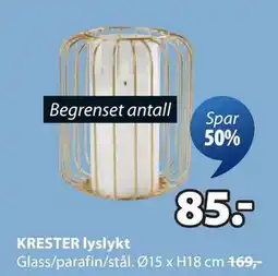 JYSK KRESTER lyslykt tilbud