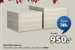 JYSK ROLSTED sofabord tilbud