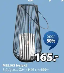JYSK MELIAS lyslykt tilbud
