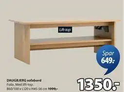 JYSK DAUGBJERG sofabord tilbud