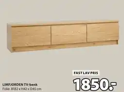 JYSK LIMFJORDEN TV-benk tilbud