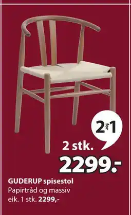 JYSK GUDERUP spisestol tilbud