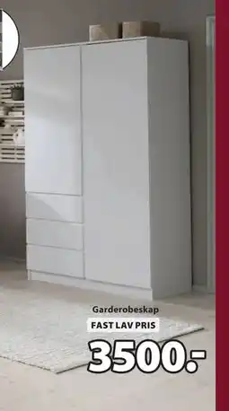 JYSK Garderobeskap tilbud