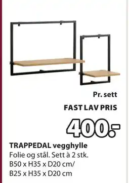 JYSK TRAPPEDAL vegghylle tilbud