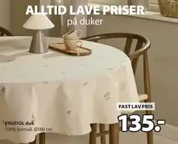 JYSK ENGFIOL duk tilbud