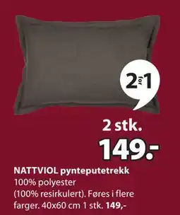JYSK NATTVIOL pynteputetrekk tilbud