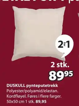 JYSK DUSKULL pynteputetrekk tilbud