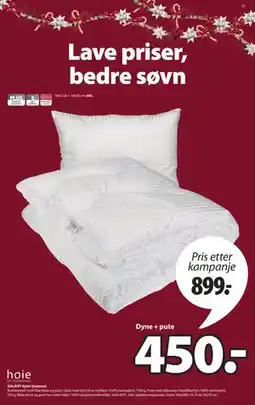 JYSK GALANT dyne-/putesett tilbud