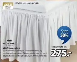 JYSK VEGA kappelaken tilbud