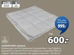 JYSK GJENDETUNGA vektdyne tilbud