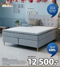 JYSK SOKNA MEMORY kontinentalseng grå-27 tilbud