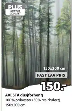 JYSK AVESTA dusjforheng tilbud