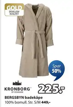 JYSK BERGSBYN badekåpe tilbud