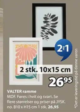 JYSK VALTER ramme tilbud