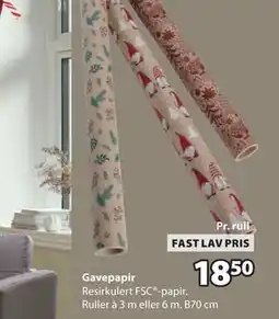 JYSK Gavepapir tilbud