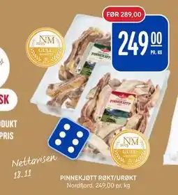 Rema 1000 PINNEKJØTT RØKT/URØKT tilbud