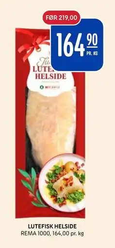 Rema 1000 LUTEFISK HELSIDE tilbud