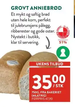 Jacobs GROVT ANNIEBRØD tilbud