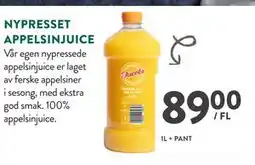Jacobs NYPRESSET APPELSINJUICE tilbud