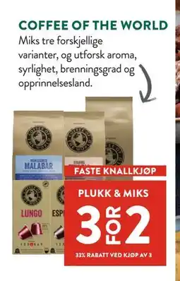 Jacobs COFFEE OF THE WORLD tilbud