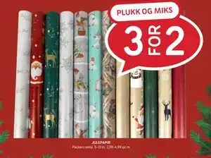 Rema 1000 JULEPAPIR tilbud